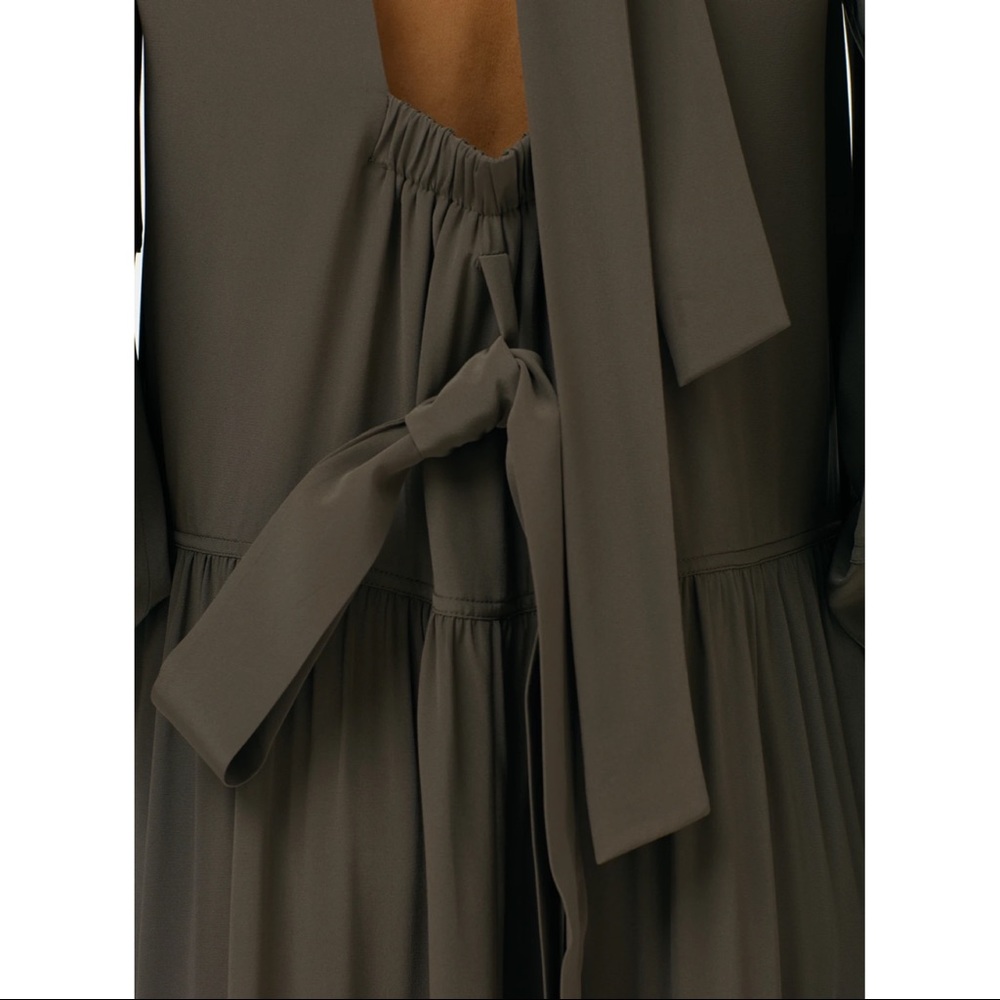 Tibi Eco Silk Parachute Dress With Removable Belt - Picture 5 of 7